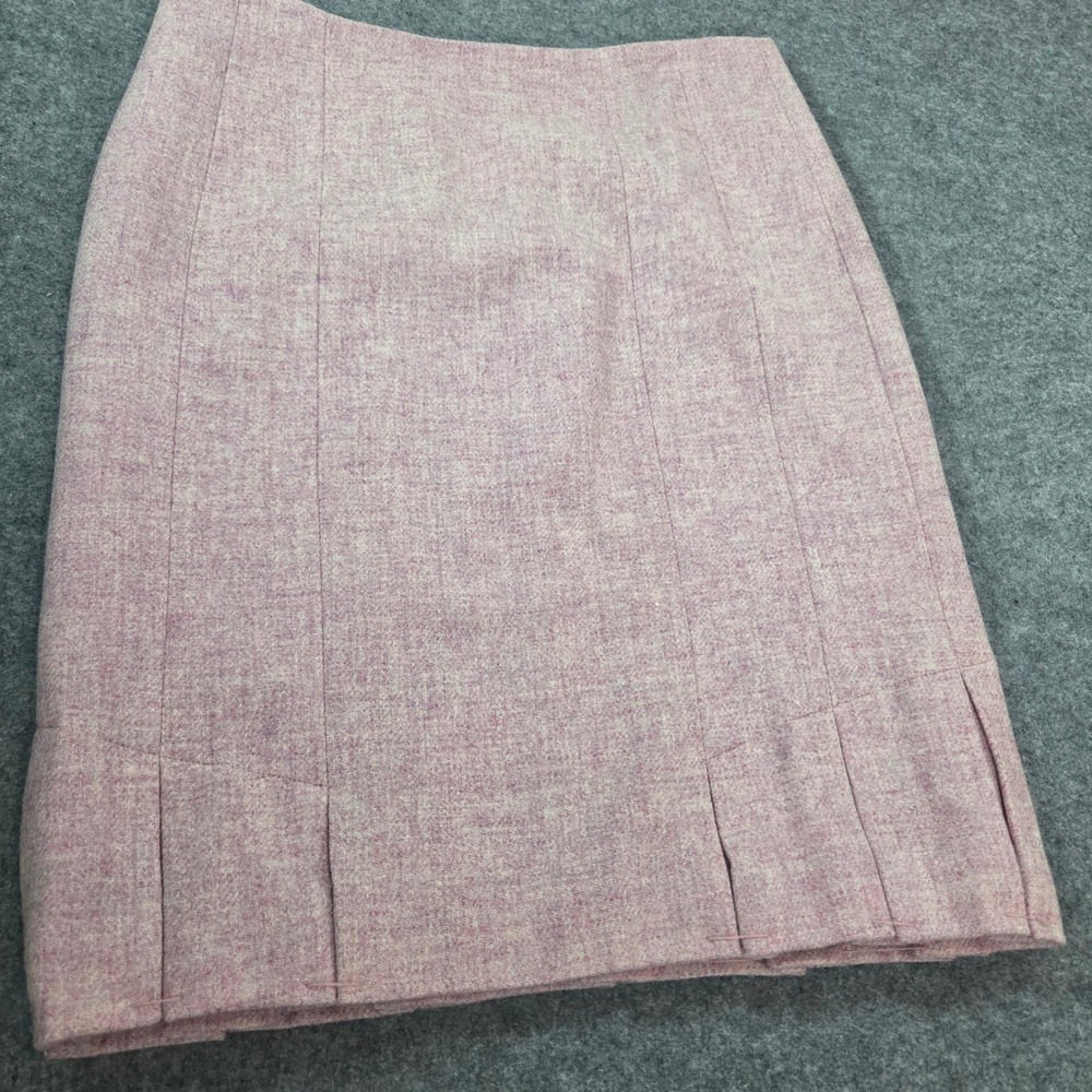Talbots Skirt Womens Size 8 Petite Pale Pink Wool Pleated 100% Wool